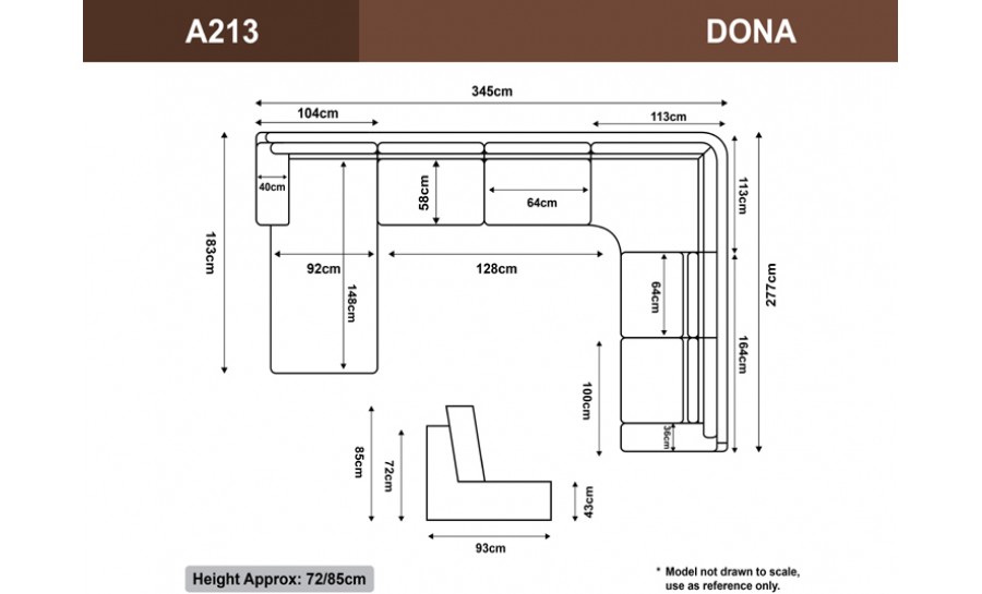 Dona Leather Sofa Lounge Set